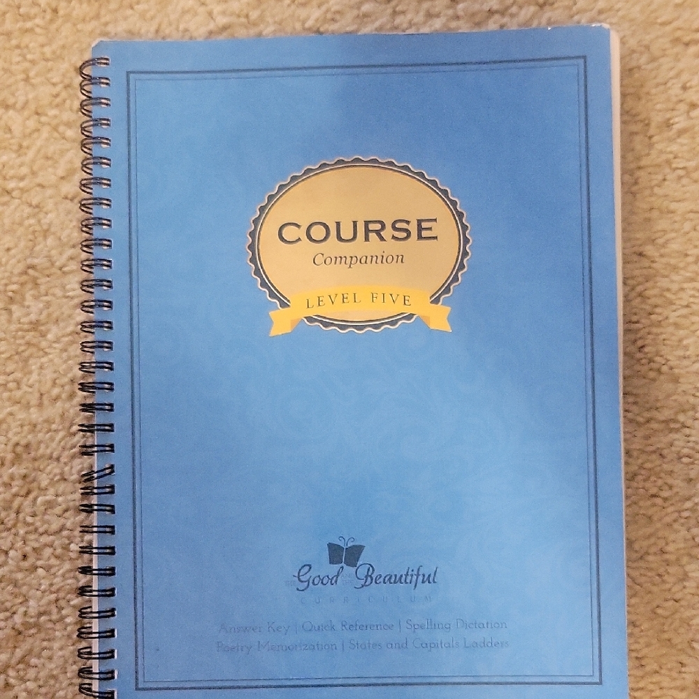 Good And Beautiful Level 5 Course Companion - Fair Condition - Preowned